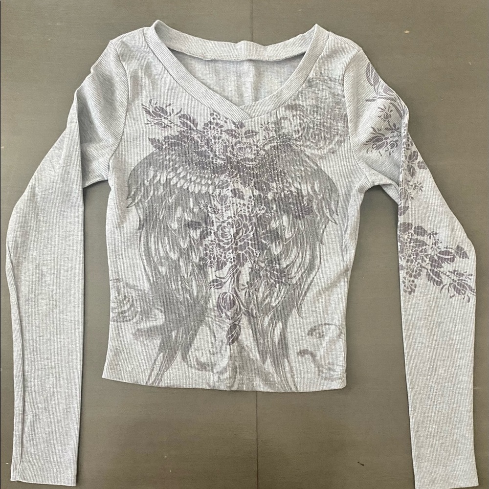 Womens gray size small top